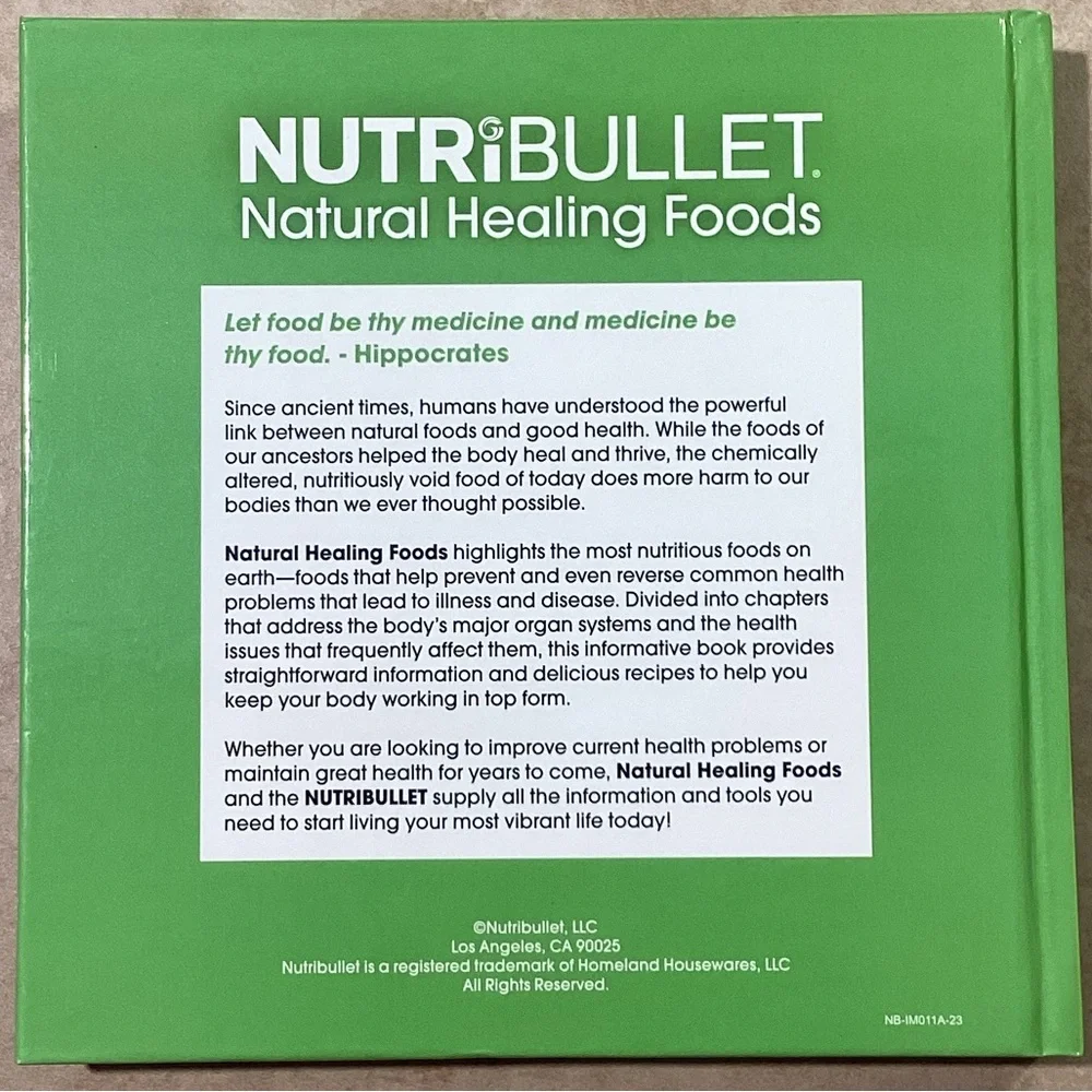 NutriBullet Natural Healing Foods Recipe Book